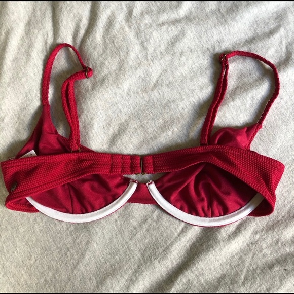 BILLABONG Red Pin Up Bikini Top - Picture 3 of 4